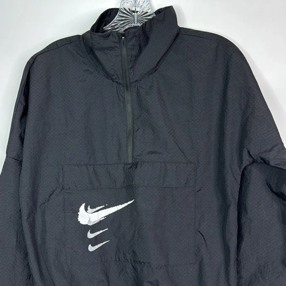 Nike Epic Training Track Pullover Black Running Jacket Size XS
